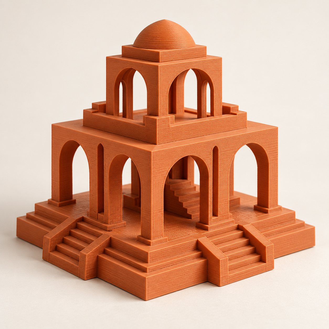 Illustration eines gedruckten PLA-Objekts